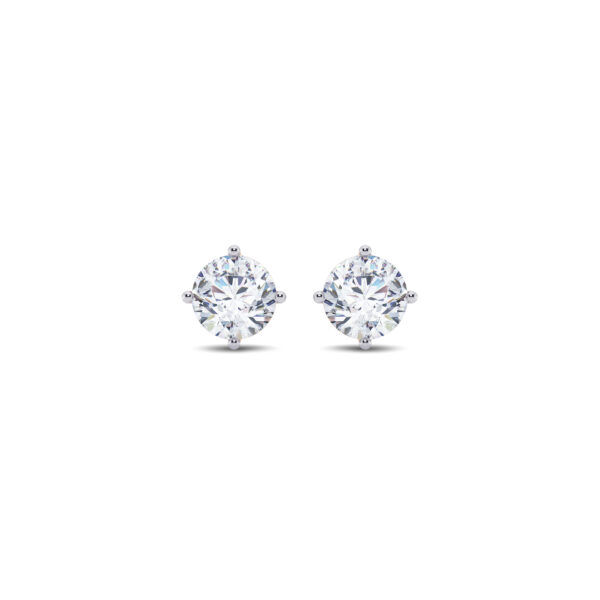 1 ct tw Solitaire Diamond Earring