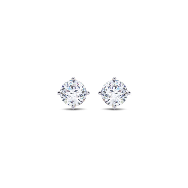 1 ct tw Solitaire Diamond Earring