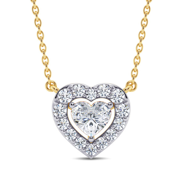 0.30 ct Heart Cuddle Diamond Pendant