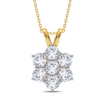 Floweret Diamond Pendant