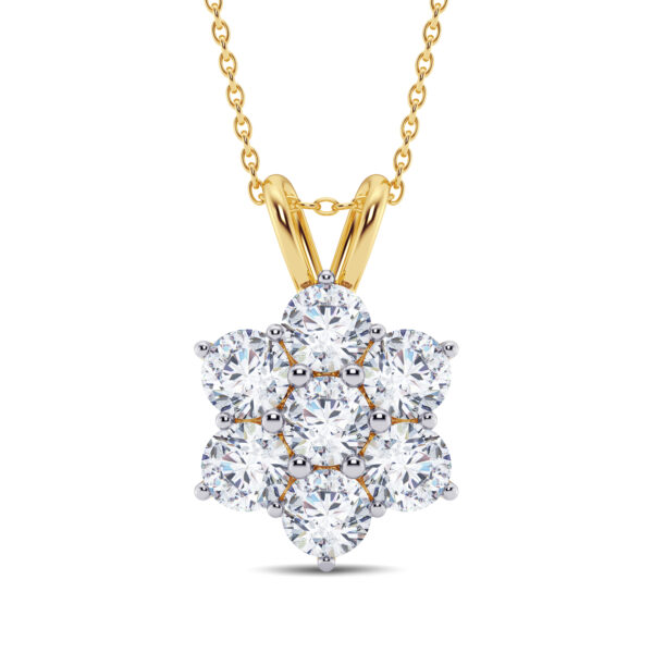 Floweret Diamond Pendant