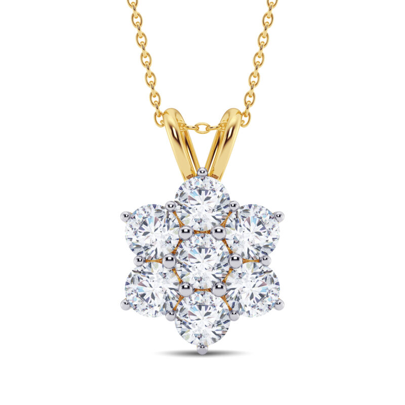 Floweret Diamond Pendant