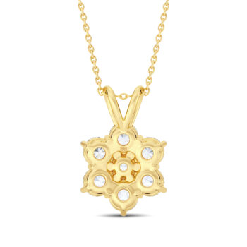 Floweret Diamond Pendant