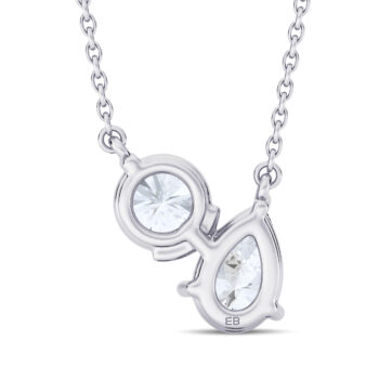 Charming Embrace Two Stone Pendant