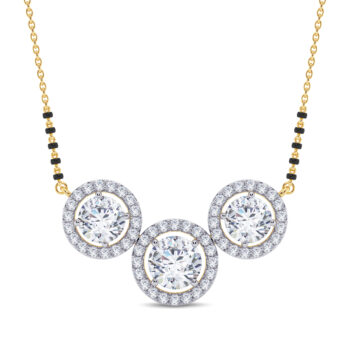 Striking Trio Diamond Mangalsutra