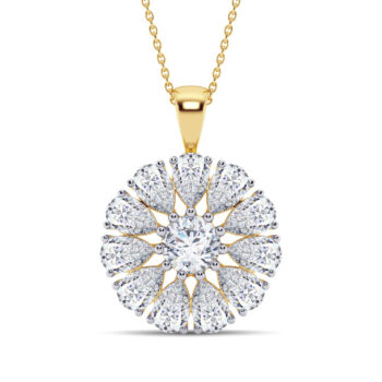 Floweret Diamond Pendant