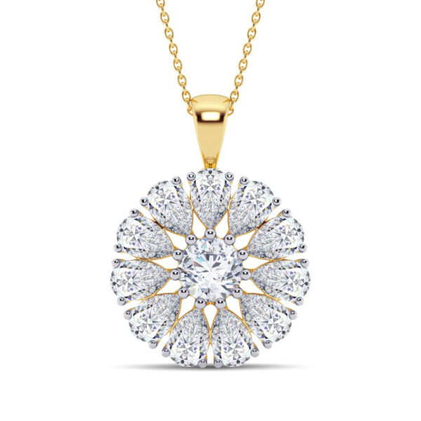 Floweret Diamond Pendant