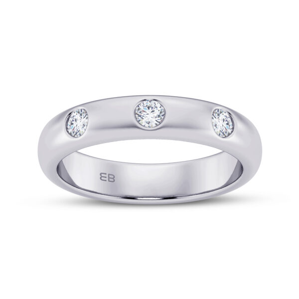 Serene Sparkle Men’s Lab Diamond Band