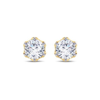 2.50 cts tw Filigree Lab Diamond Earring