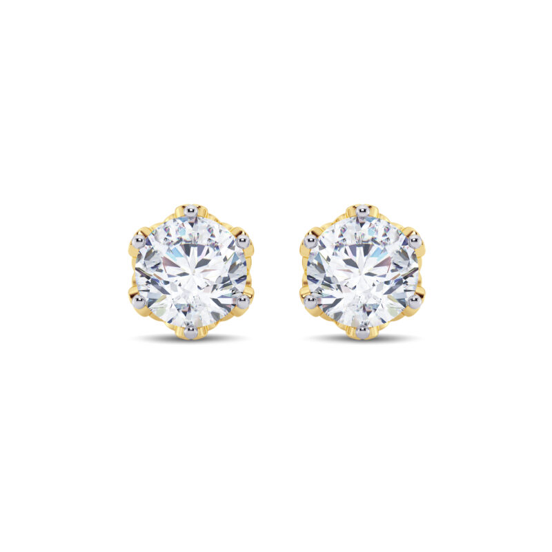 2.50 cts tw Filigree Lab Diamond Earring