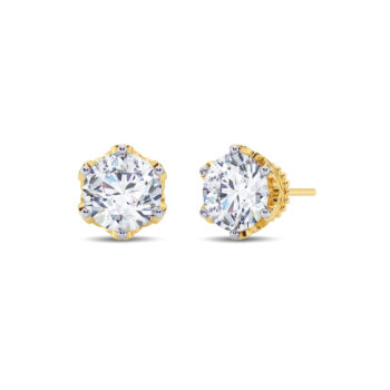 2.50 cts tw Filigree Lab Diamond Earring