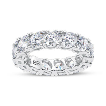 Grande Gradient Oval Lab Eternity Ring