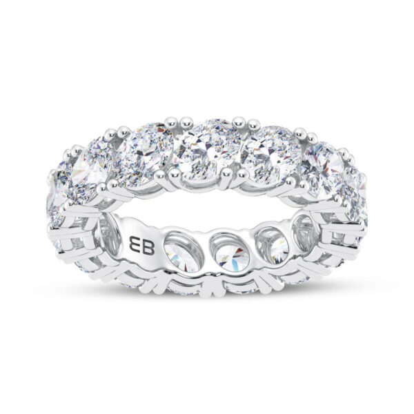 Grande Gradient Oval Lab Eternity Ring