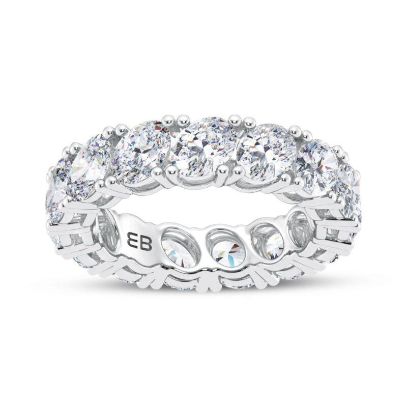 Grande Gradient Oval Lab Eternity Ring