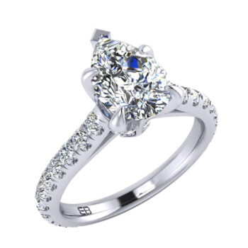 2 cts Opus Pear Lab Diamond Ring