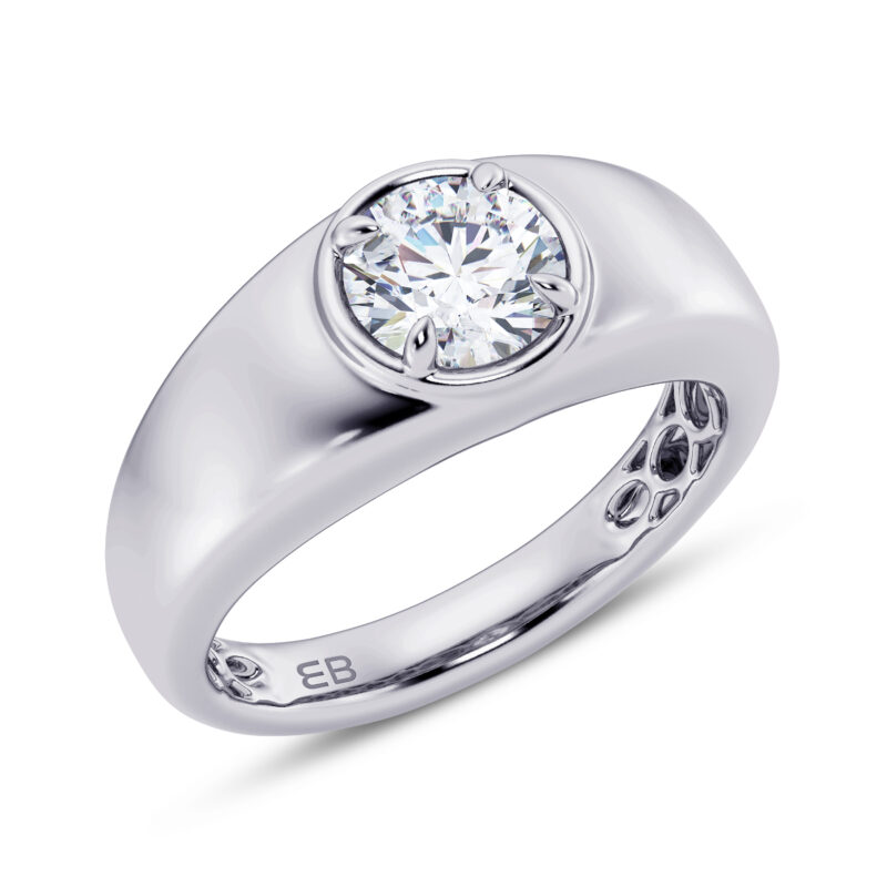 1 ct Men's Lab Diamond Ring
