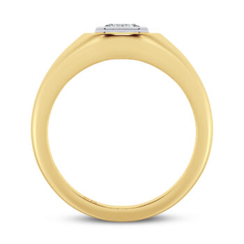 Emerald Glamour Men's Lab Diamond Ring