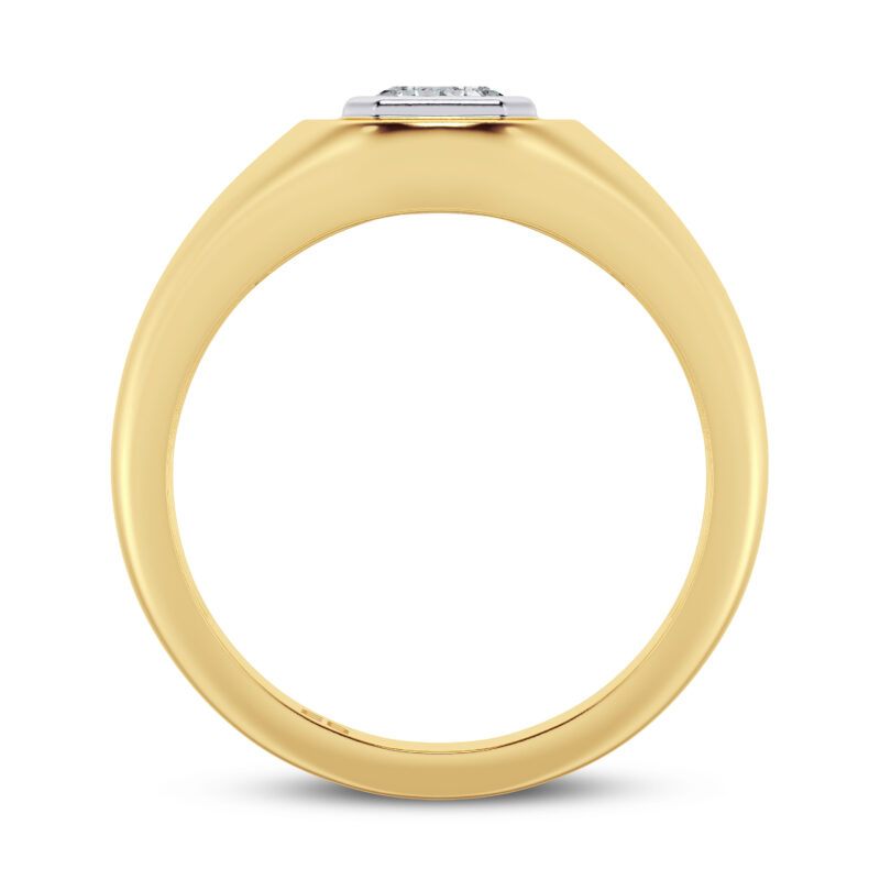 Emerald Glamour Men's Lab Diamond Ring