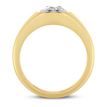 Oval Glamour Men's Lab Diamond Ring