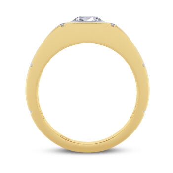 1 ct Two Tone Classic Men's Lab Diamond Ring