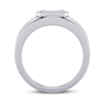 2 ct Sleeping Emerald Men's Lab Diamond RIng