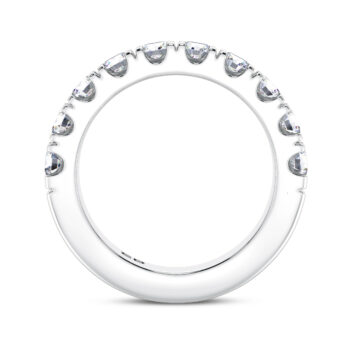 0.25 cts each Lab Diamond Half Eternity Ring
