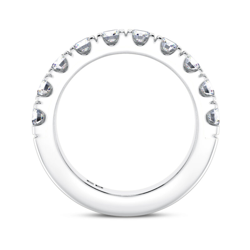0.25 cts each Lab Diamond Half Eternity Ring