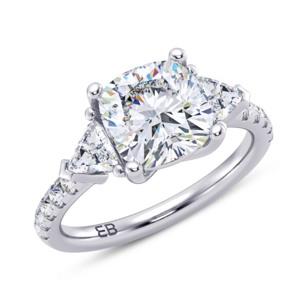 Triumph Lab Diamond Three Stone Ring
