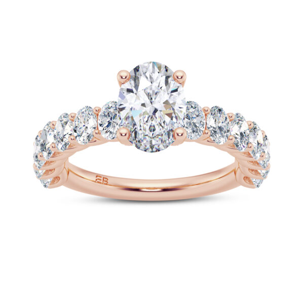 Oval Sparkle Lab Diamond Engagement Ring Oval Sparkle Lab Diamond Engagement Ring