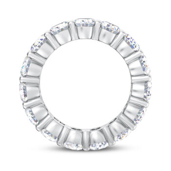Standing Oval Lab Diamond Eternity Ring