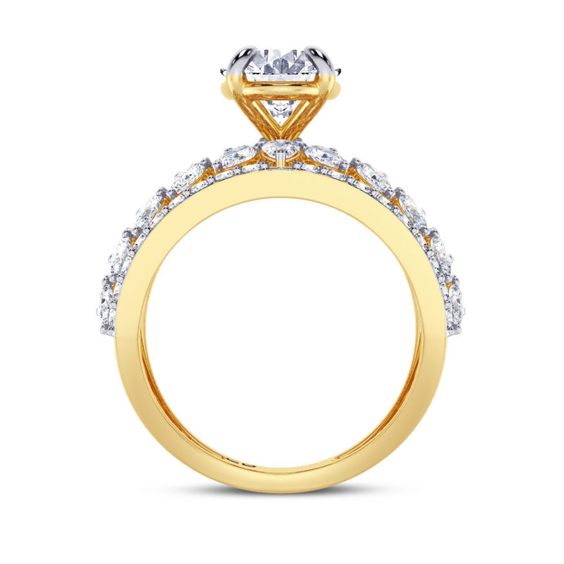 Magnifique Oval Lab Diamond Engagement Ring