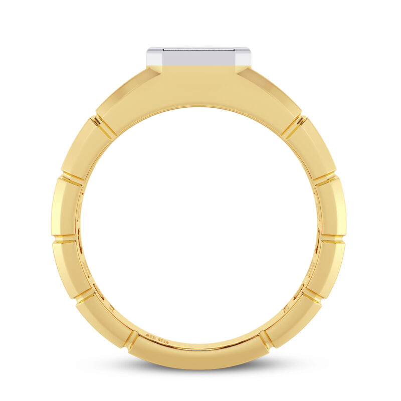 2 cts Radiant Men's Lab Diamond Ring
