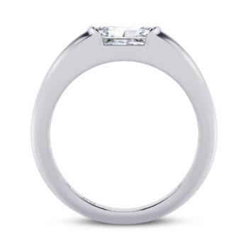 1.50 cts Sleeping Emerald Men's Lab Diamond Ring