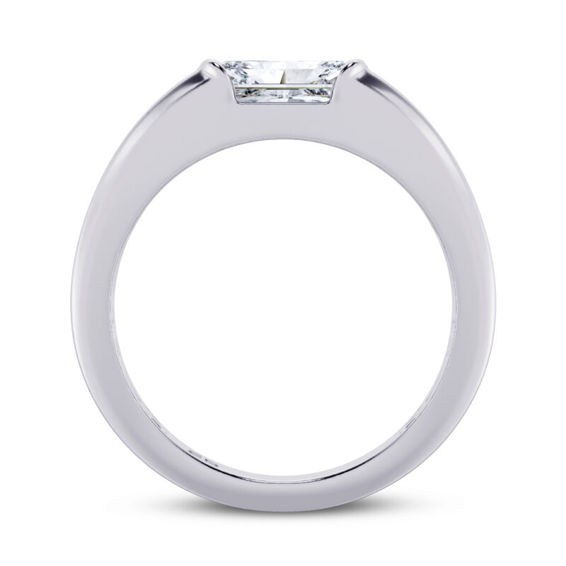 1.50 cts Sleeping Emerald Men's Lab Diamond Ring