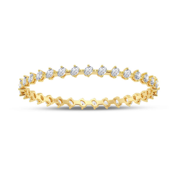 0.20 cts Each Classic Oval Lab Diamond Openable Bangle