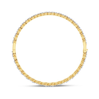 0.20 cts Each Classic Oval Lab Diamond Openable Bangle