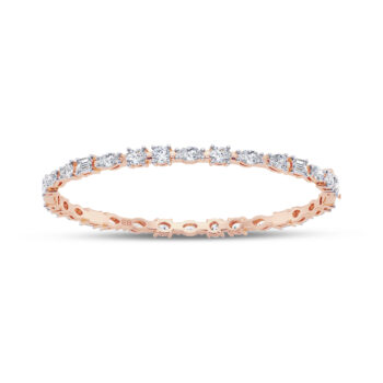0.20 cts Bold Mix Fancy Lab Diamond Openable Bangle