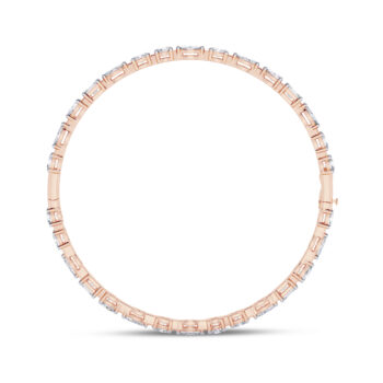 0.20 cts Bold Mix Fancy Lab Diamond Openable Bangle