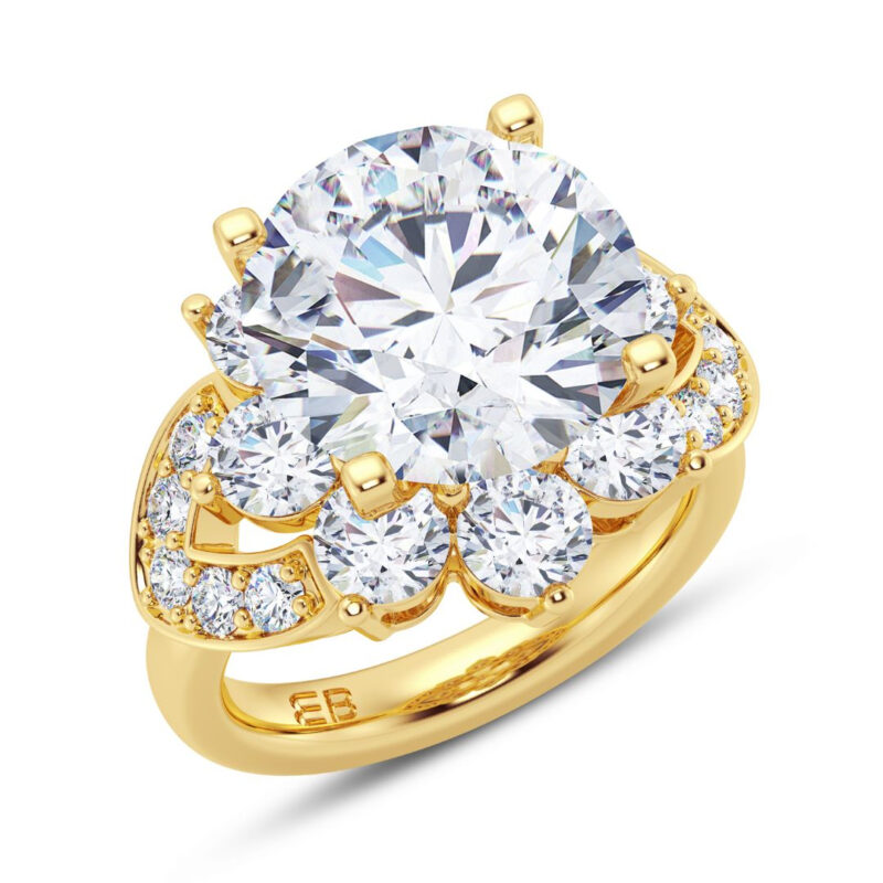 Regalia 3 cts Centre Lab Diamond Engagement Ring