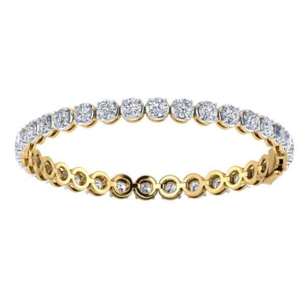 10.50 cts Crown Round Bangle