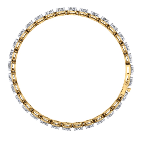 10.50 cts Crown Round Bangle