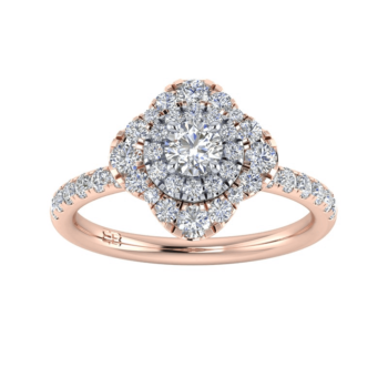 Vintage Bloom Diamond Ring