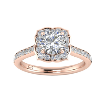 Rose Blossom Diamond Ring