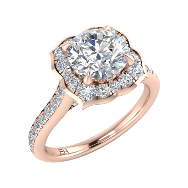 Rose Blossom Diamond Ring