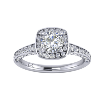 Cushion Halo Diamond Ring