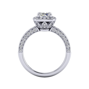 Cushion Halo Diamond Ring