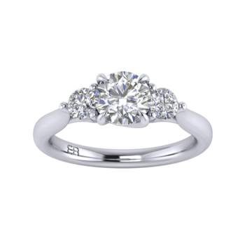 Grandeur Three Stone Ring