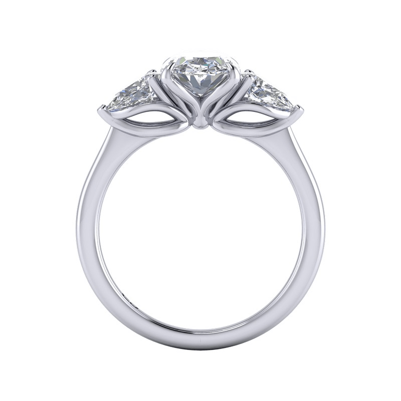 Three Stone Engagement Rings with VRAI Created Diamonds