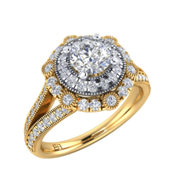 Vintage Grandeur Diamond Ring