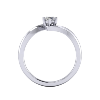 Ripple Solitaire Ring